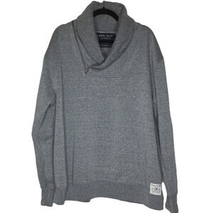 𝅺MARC ECKO mens sweatshirt, gray, 1/4 zip, in very good condition, XXL